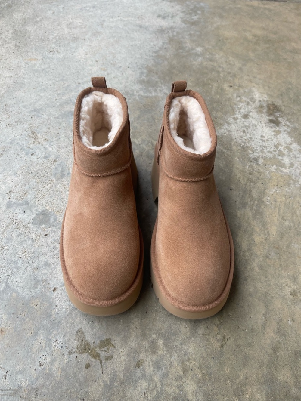 NWT UGG Classic Ultra Mini New Heights Chestnut Womens Size 9 Boot Platform - Picture 3 of 8
